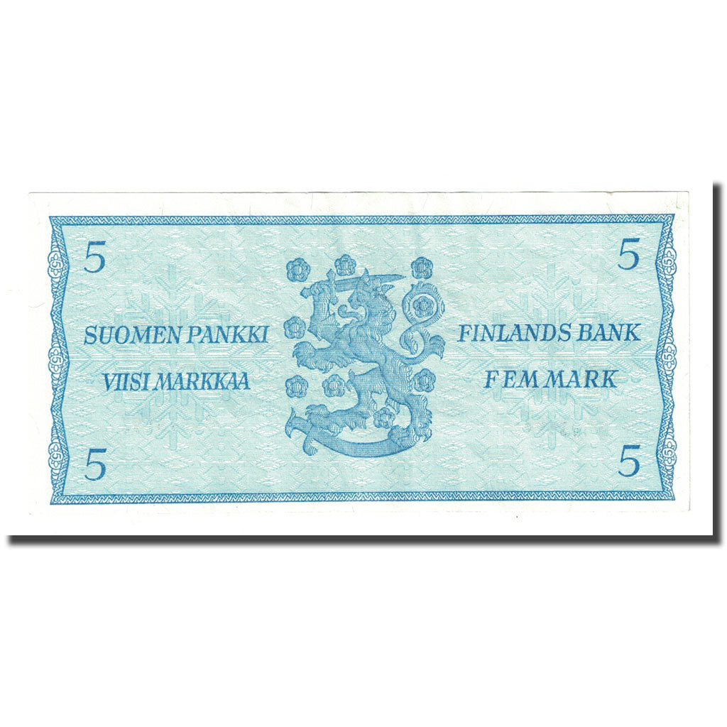 Billet, Finlande, 5 Markkaa, 1963, KM:106Aa, TTB