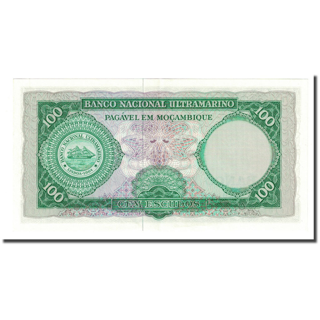 Banknote, Mozambique, 100 Escudos, 1961-03-27, KM:117a, AU(55-58)