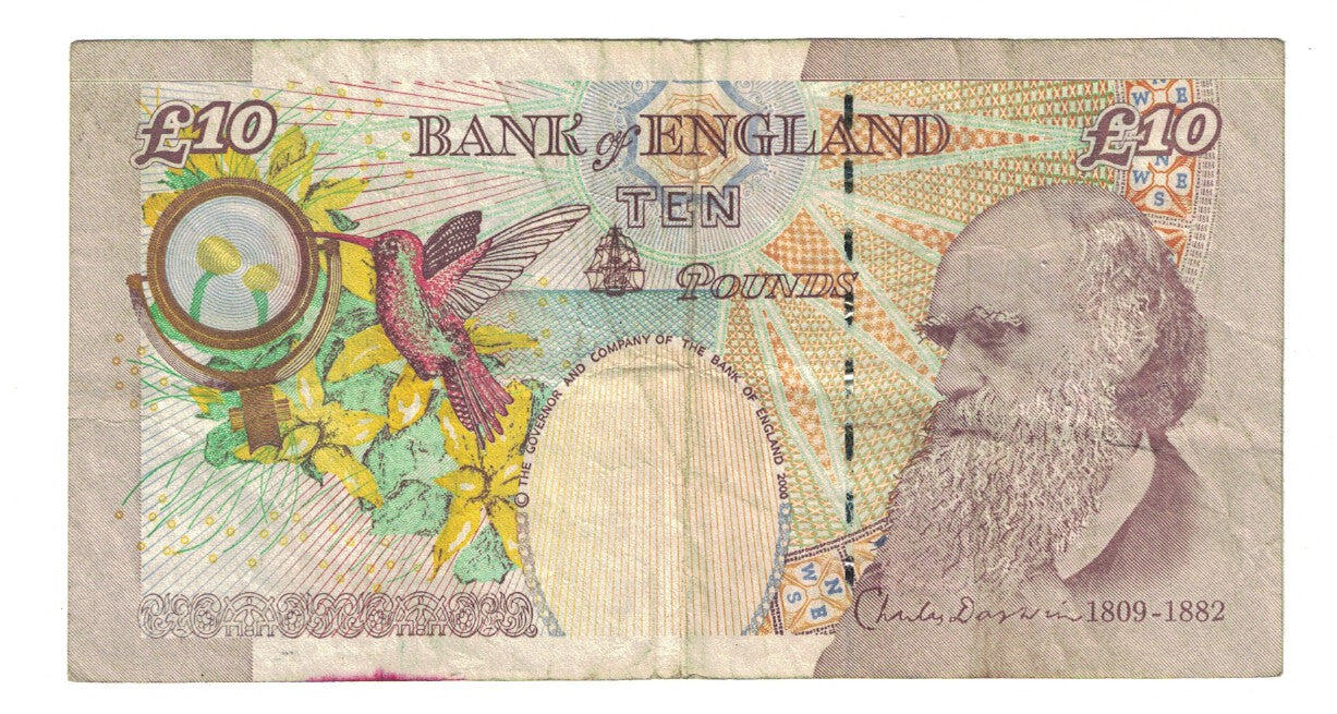 Banknote, Great Britain, 10 Pounds, 2000-2003, KM:389b, VF(20-25)