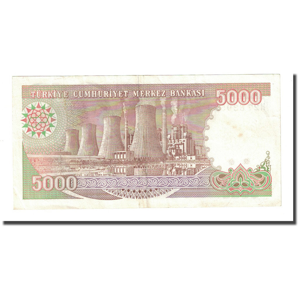 Banknote, Turkey, 5000 Lira, L.1970, KM:198, AU(55-58)