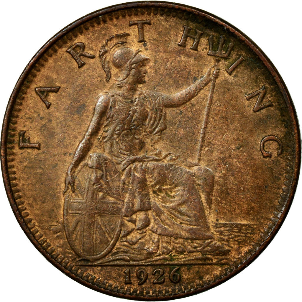 Monnaie, Grande-Bretagne, George V, Farthing, 1926, TTB+, Bronze, KM:825