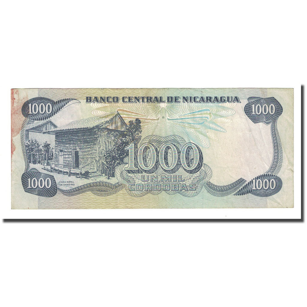 Banknote, Nicaragua, 1000 Cordobas, D.1987, KM:145a, EF(40-45)