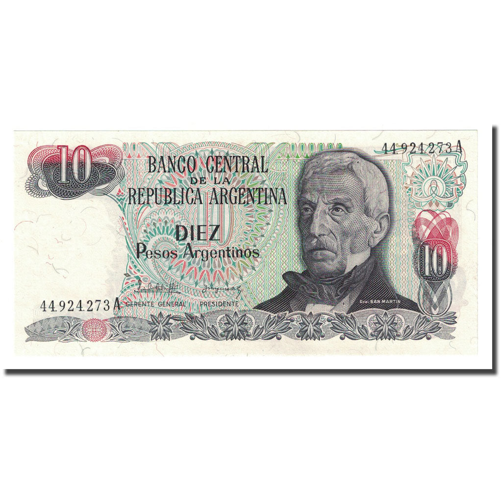 Geldschein, Argentinien, 10 Pesos Argentinos, Undated (1983-84), KM:313a, UNZ
