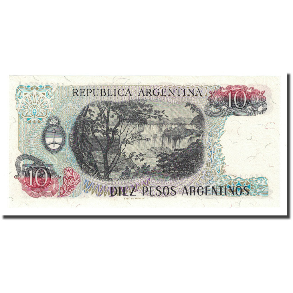 Geldschein, Argentinien, 10 Pesos Argentinos, Undated (1983-84), KM:313a, UNZ
