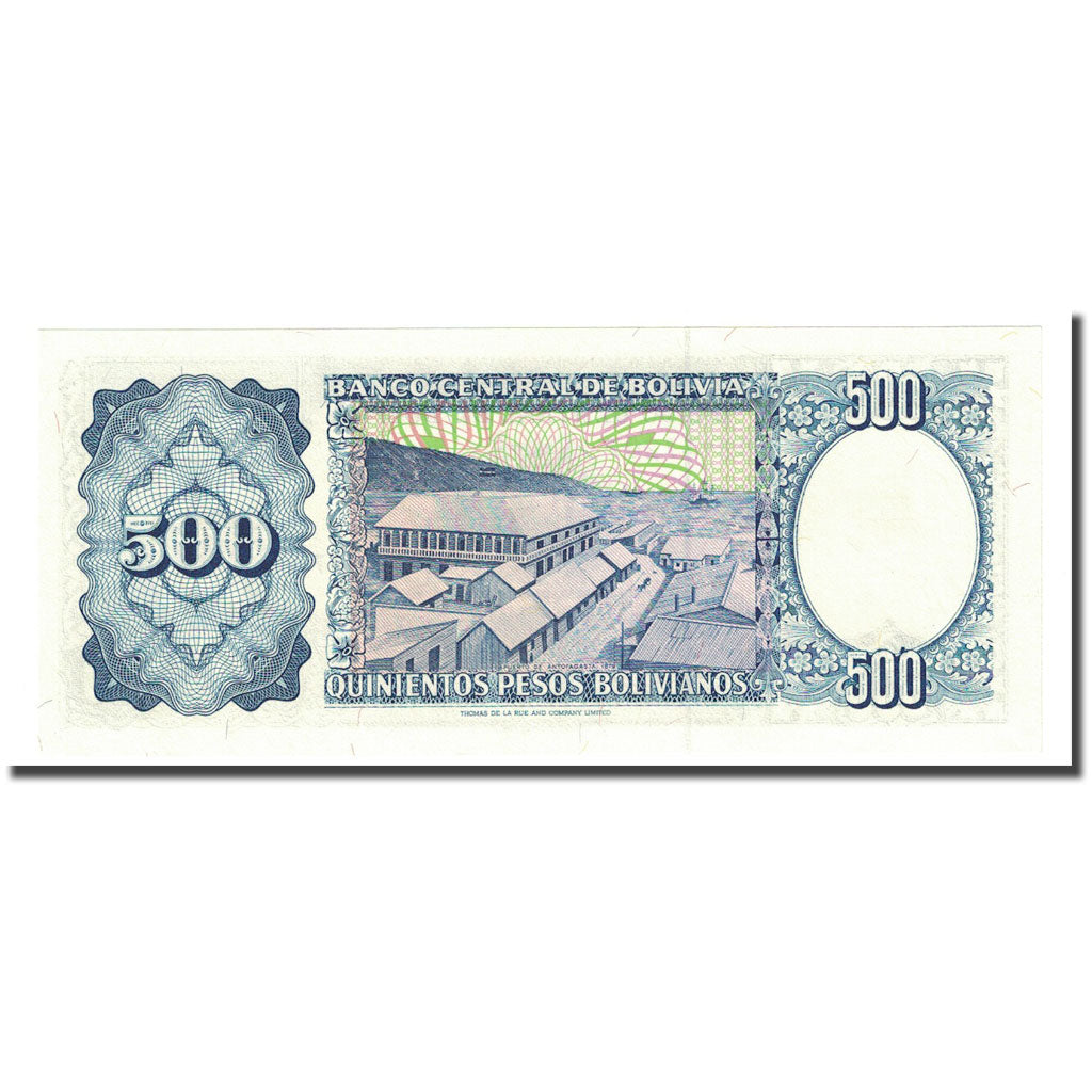 Banknote, Bolivia, 500 Pesos Bolivianos, D. 1981-06-01, KM:166a, UNC(65-70)