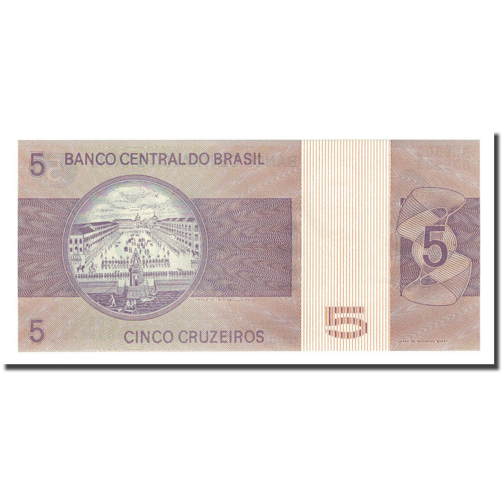 Banknote, Brazil, 5 Cruzeiros, Undated (1979), KM:192d, UNC(65-70)