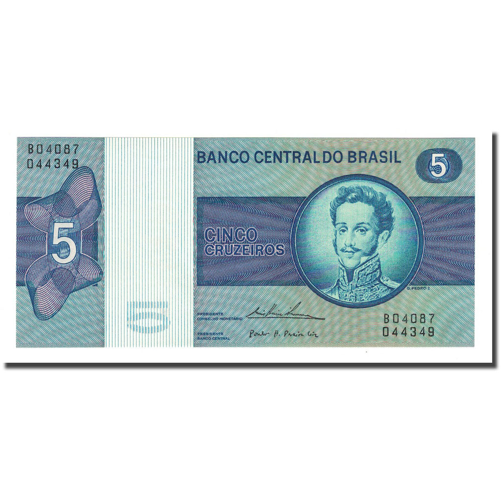 Nota, Brasil, 5 Cruzeiros, Undated (1974), KM:192c, UNC(65-70)