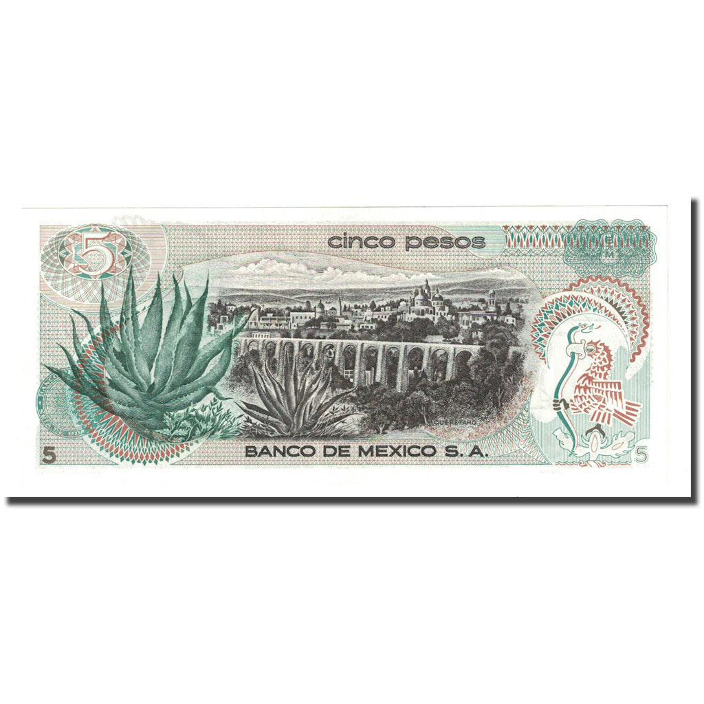 Billet, Mexique, 5 Pesos, 1972-06-27, KM:62c, NEUF