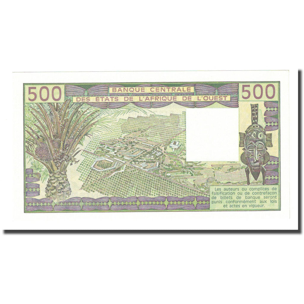 Banknote, West African States, 500 Francs, 1985, KM:706Kh, UNC(65-70)