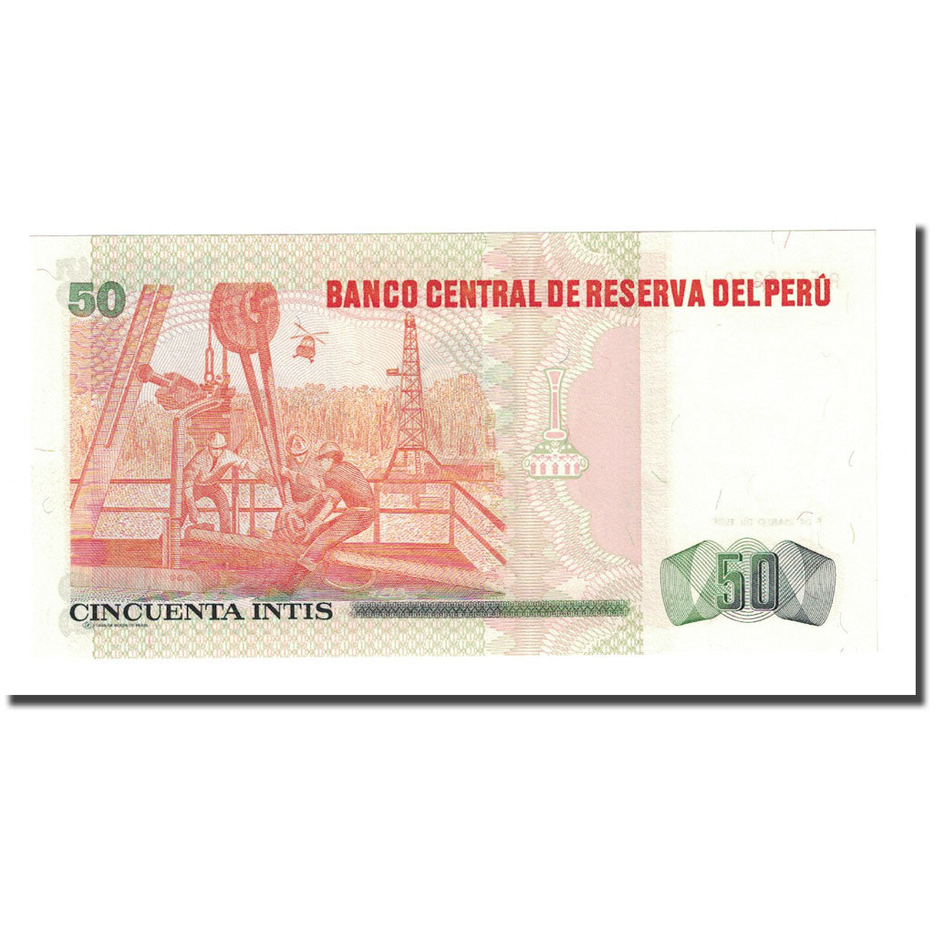 Billete, 50 Intis, Perú, 1986-03-06, KM:131a, UNC