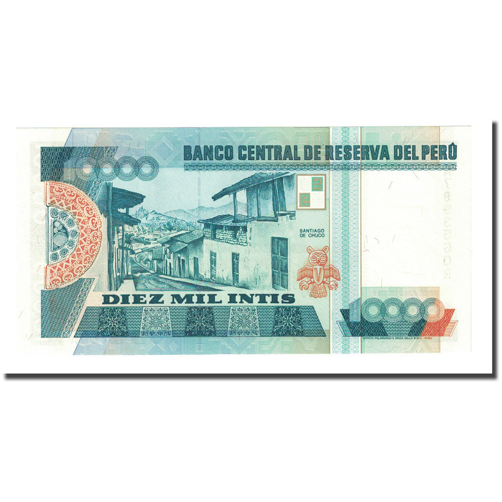 Billete, 10,000 Intis, Perú, 1988-06-28, KM:141, UNC