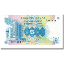Banknot, Uganda, 5 Shillings, Undated (1979), KM:10, UNC(65-70)