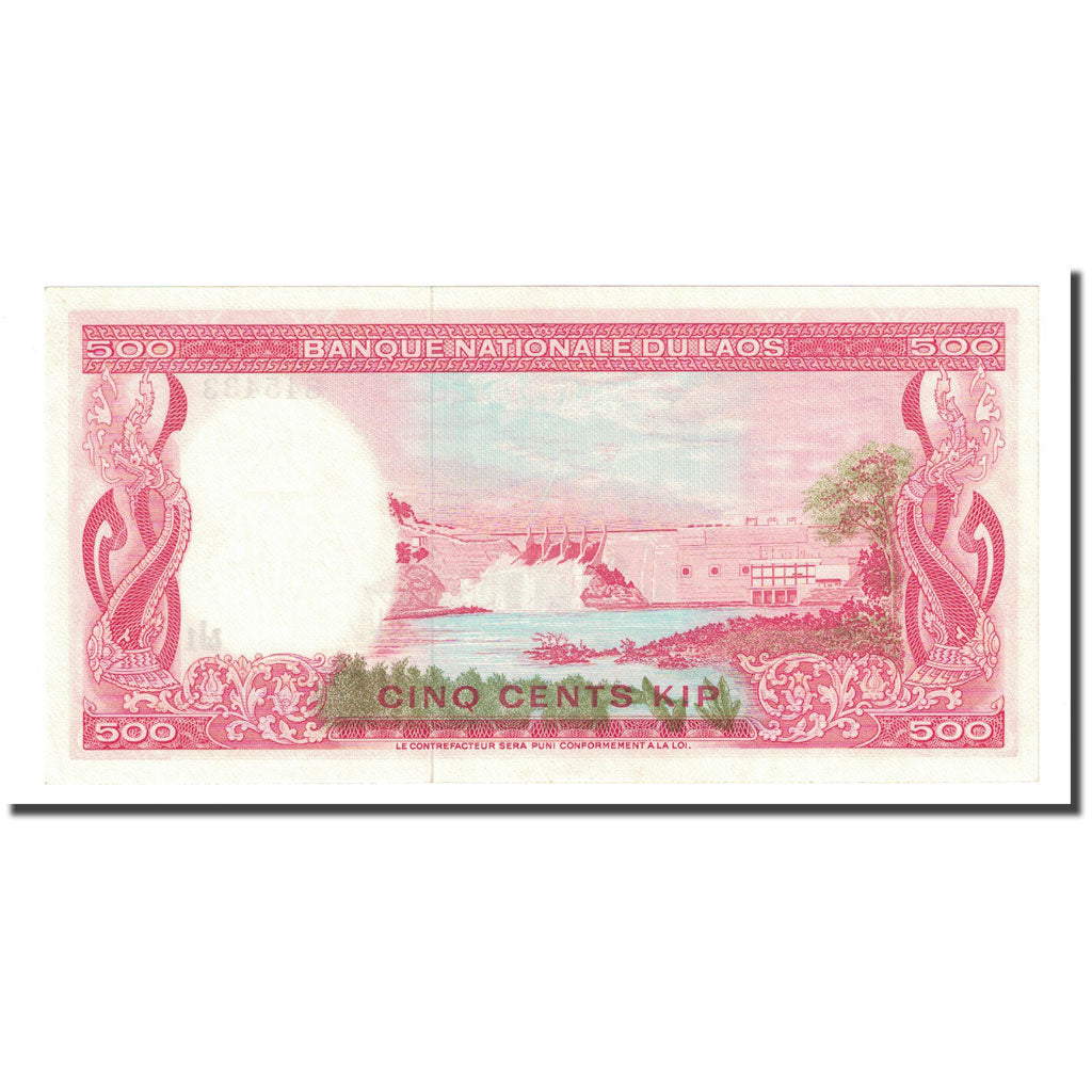 Billete, 500 Kip, Undated (1974), Lao, KM:17a, UNC