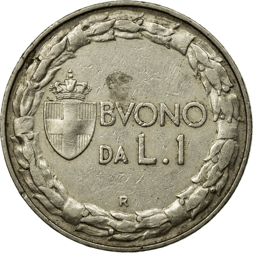Moneta, Italia, Vittorio Emanuele III, Lira, 1924, Rome, BB, Nichel, KM:62