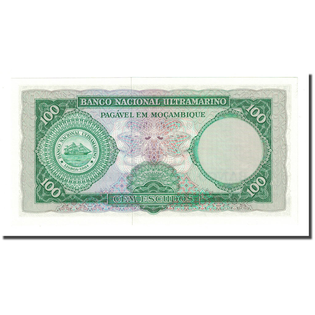 Geldschein, Mosambik, 100 Escudos, Undated (1976), KM:117a, UNZ