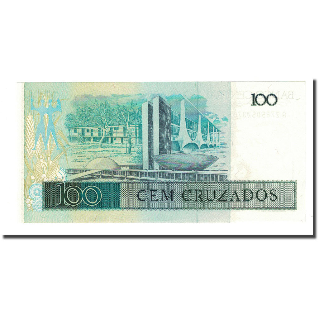 Banknote, Brazil, 100 Cruzados, Undated (1988), KM:211c, UNC(65-70)