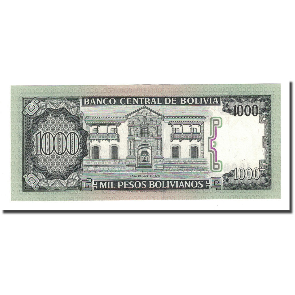 Billet, Bolivie, 1000 Pesos Bolivianos, D. 1982-06-25, KM:167a, NEUF