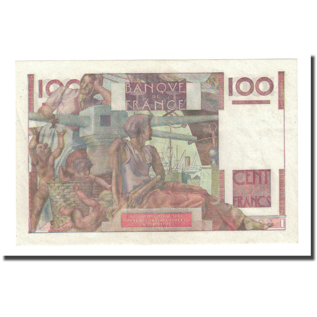 France, 100 Francs, Jeune Paysan, 1950-11-16, SUP, Fayette:28.28, KM:128c