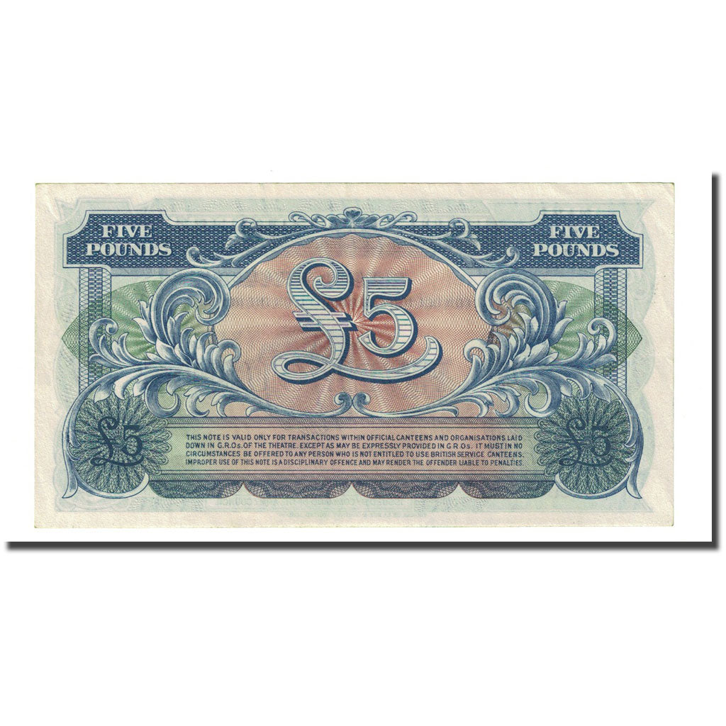 Banknote, Great Britain, 5 Pounds, Undated (1958), KM:M23, UNC(65-70)