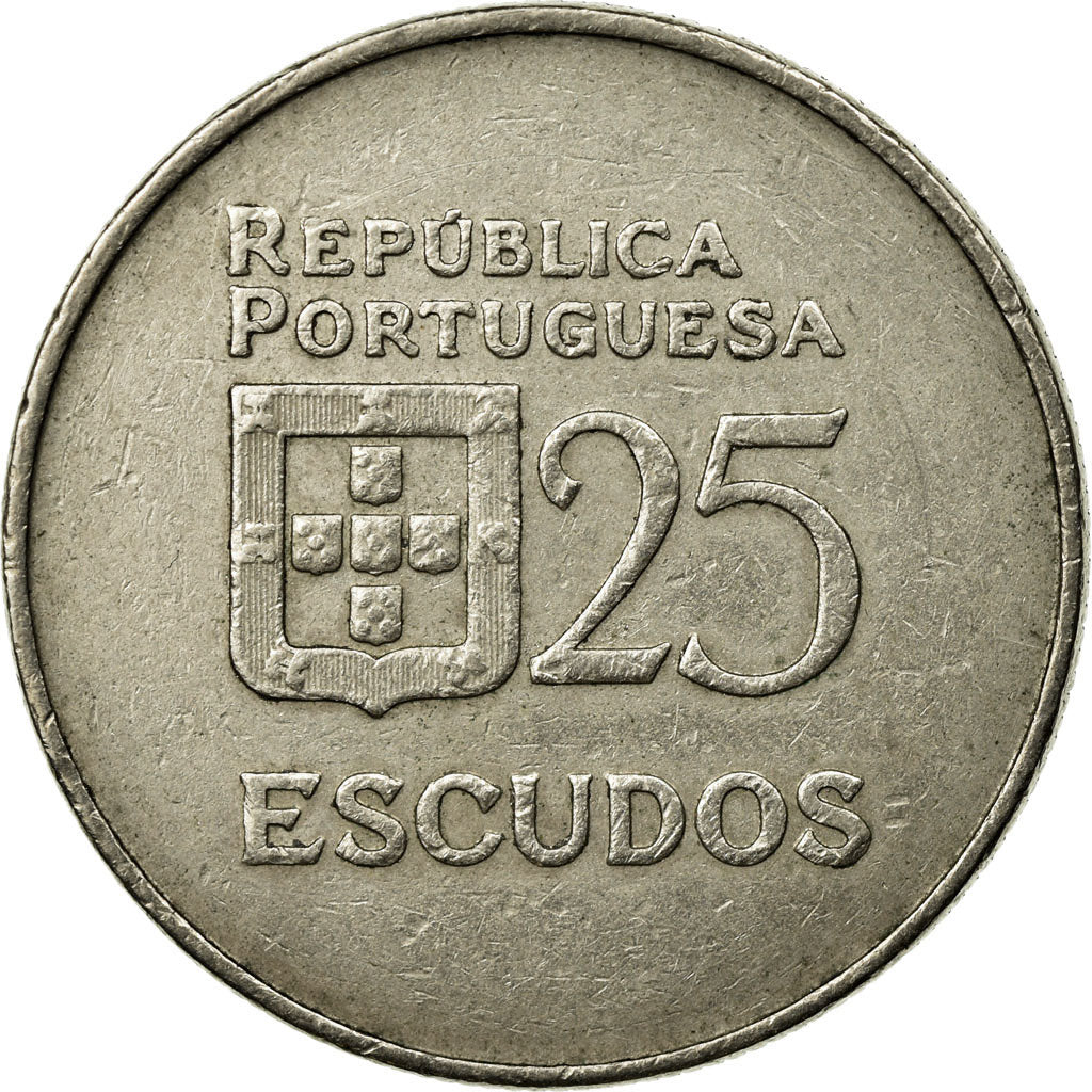Moneta, Portogallo, 25 Escudos, 1981, BB, Rame-nichel, KM:607a