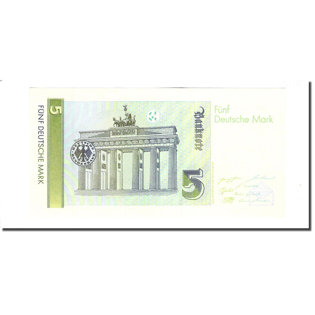 Banknote, GERMANY - FEDERAL REPUBLIC, 5 Deutsche Mark, 1991-08-01, KM:37