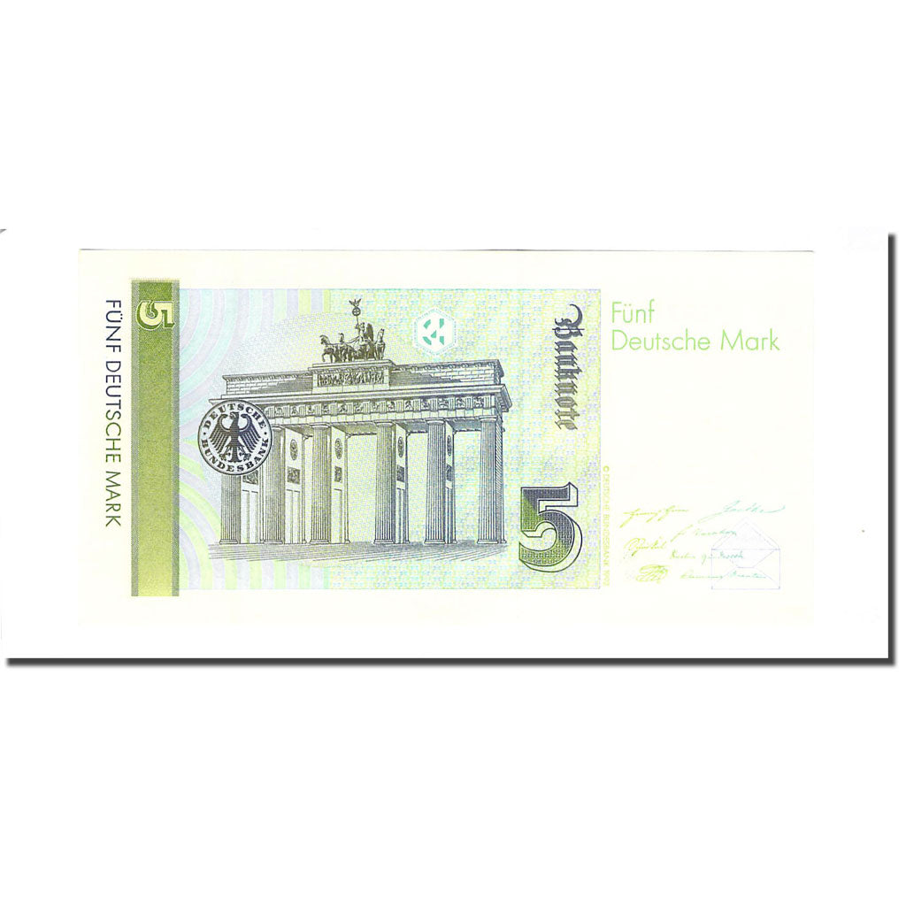 Banknot, Niemcy - RFN, 5 Deutsche Mark, 1991-08-01, KM:37, UNC(65-70)