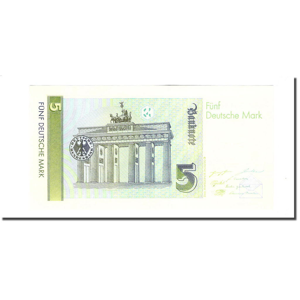 Banknot, Niemcy - RFN, 5 Deutsche Mark, 1991-08-01, KM:37, UNC(65-70)