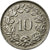 Munten, Zwitserland, 10 Rappen, 1931, Bern, ZF, Copper-nickel, KM:27