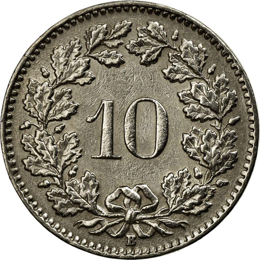 Coin, Switzerland, 10 Rappen, 1964, Bern, EF(40-45), Copper-nickel, KM:27