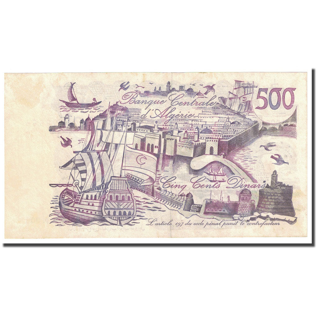 Biljet, Algerije, 500 Dinars, 1970-11-01, KM:129a, TTB