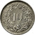 Moneta, Szwajcaria, 10 Rappen, 1969, Bern, EF(40-45), Miedź-Nikiel, KM:27