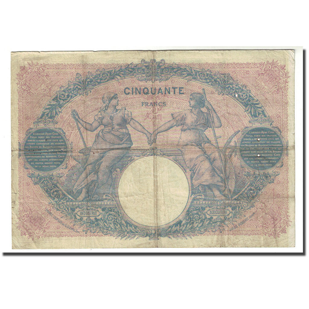 Frankrijk, 50 Francs, Bleu et Rose, 1899-07-05, TB, Fayette:14.11, KM:64b
