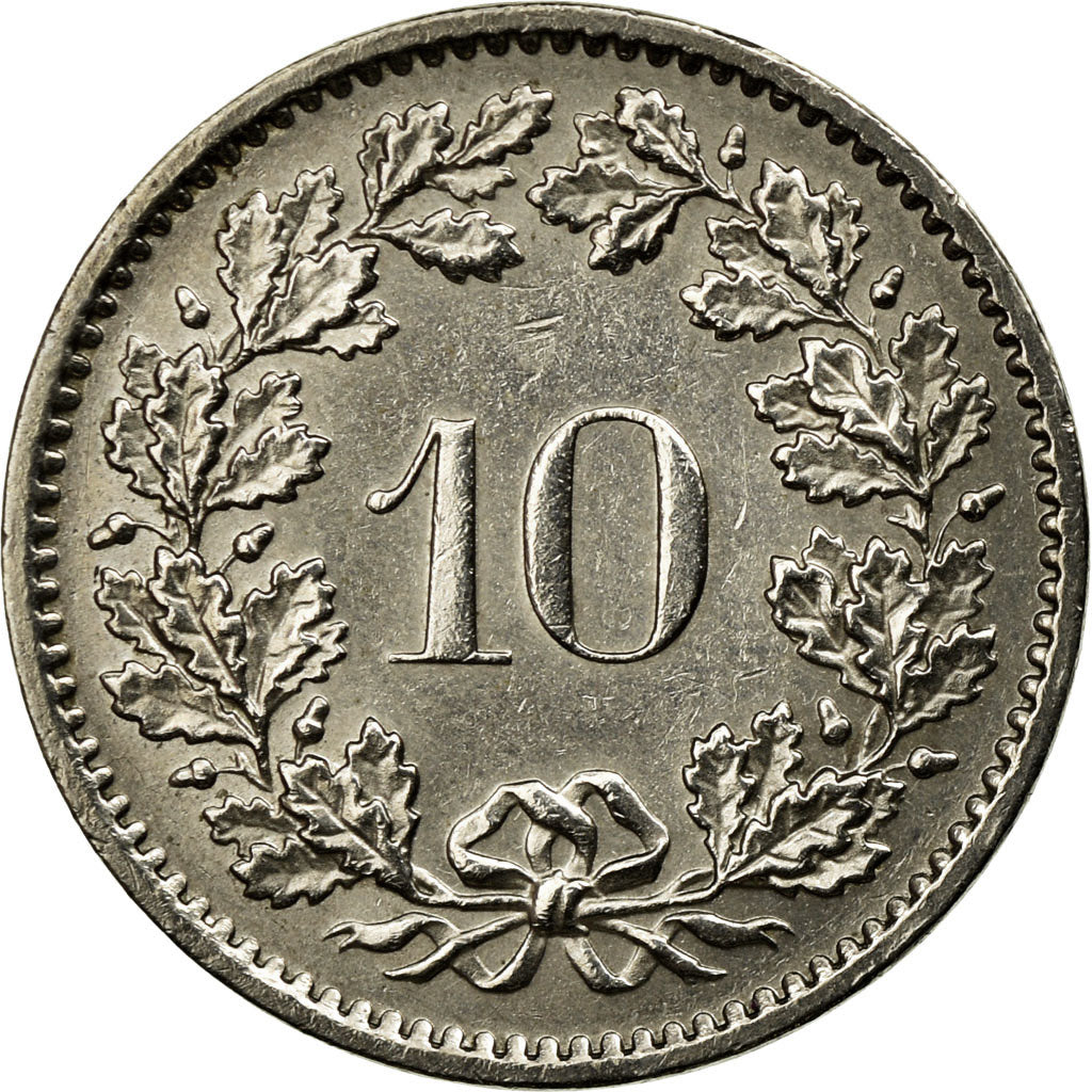 Coin, Switzerland, 10 Rappen, 1978, Bern, EF(40-45), Copper-nickel, KM:27