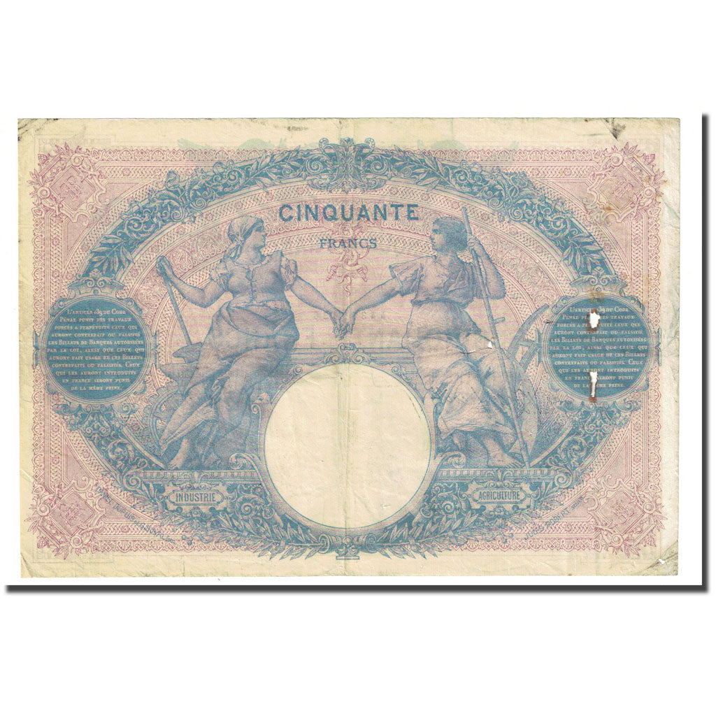 Frankreich, 50 Francs, Bleu et Rose, 1900-01-10, S, Fayette:14.12, KM:64b