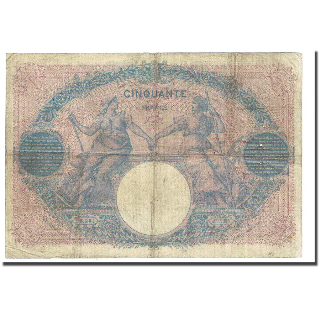 Francia, 50 Francs, Bleu et Rose, 1900-01-26, MB, Fayette:14.12, KM:64b
