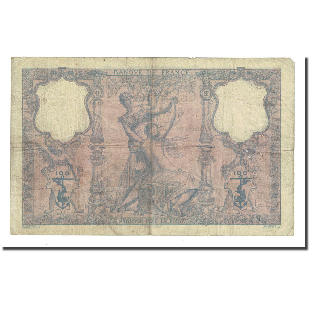 Frankreich, 100 Francs, Bleu et Rose, 1897-03-06, S, Fayette:21.10, KM:65b