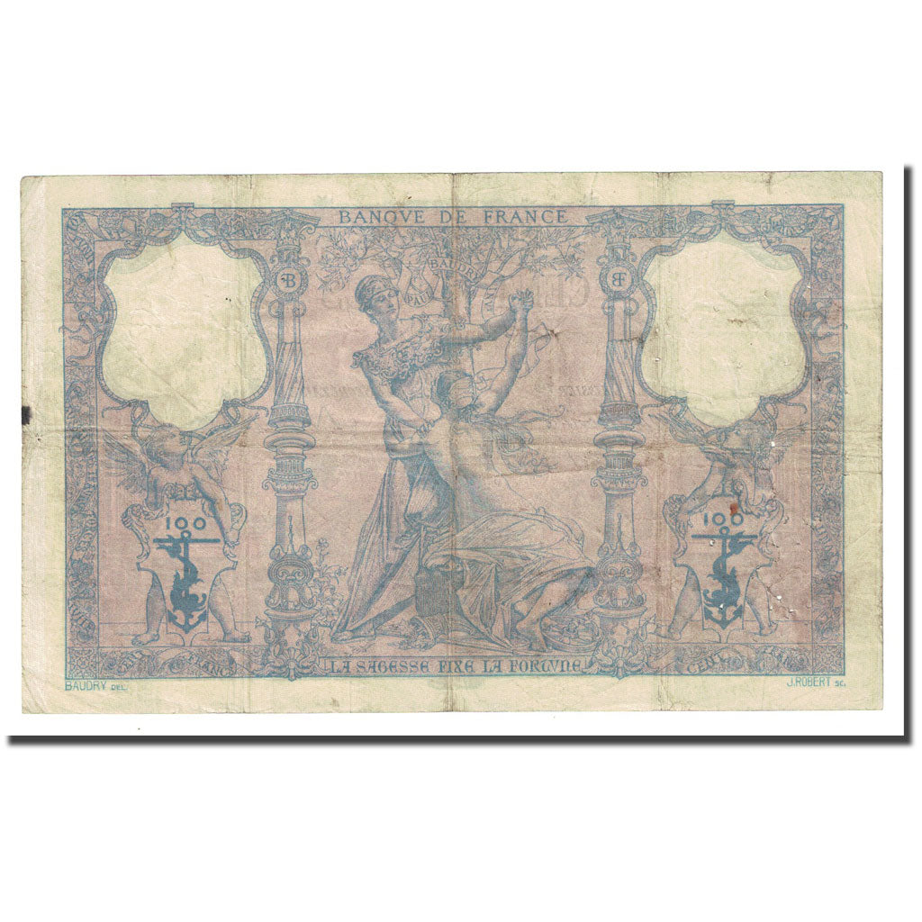 Frankreich, 100 Francs, Bleu et Rose, 1899-07-24, S+, Fayette:21.12, KM:65b