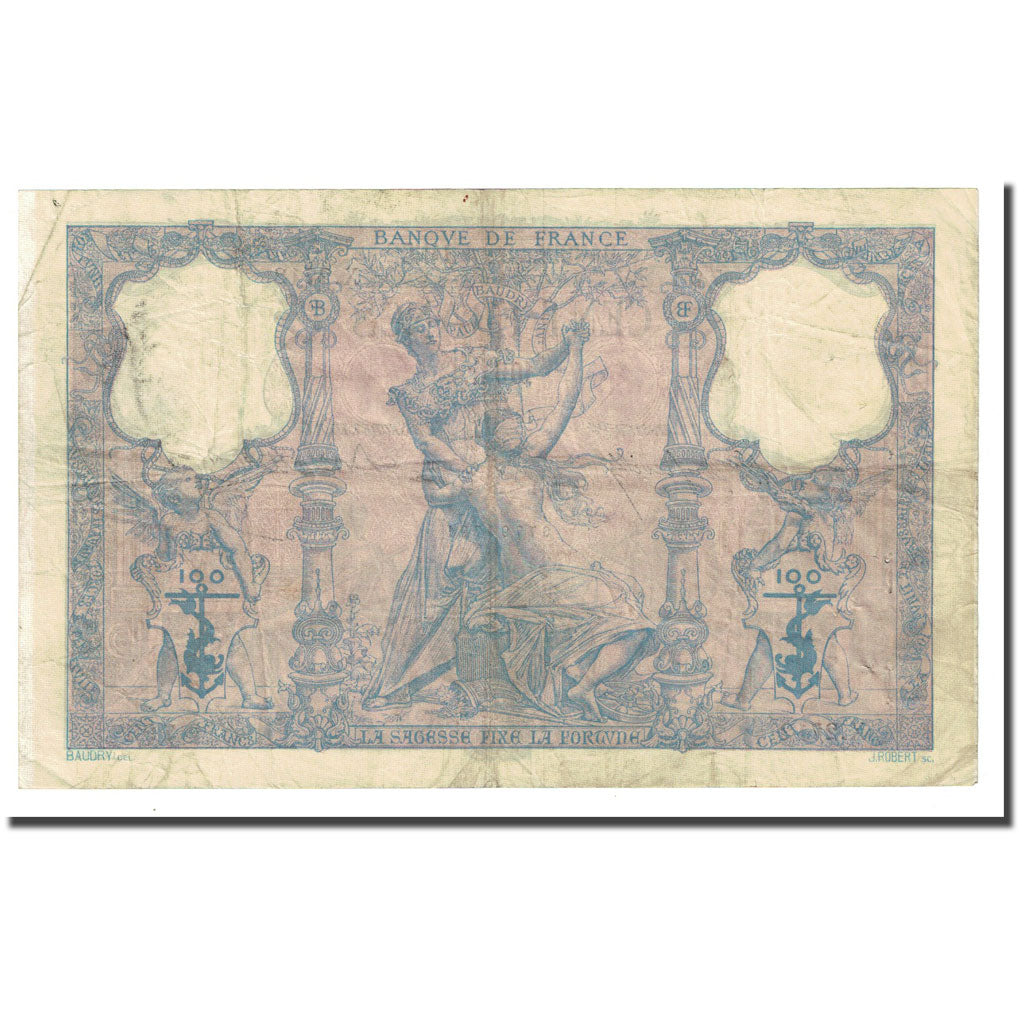 Frankreich, 100 Francs, Bleu et Rose, 1899-08-18, SS, Fayette:21.12, KM:65b