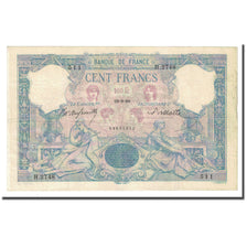 França, 100 Francs, Bleu et Rose, 1899-09-29, AU(50-53), Fayette:21.12, KM:65b