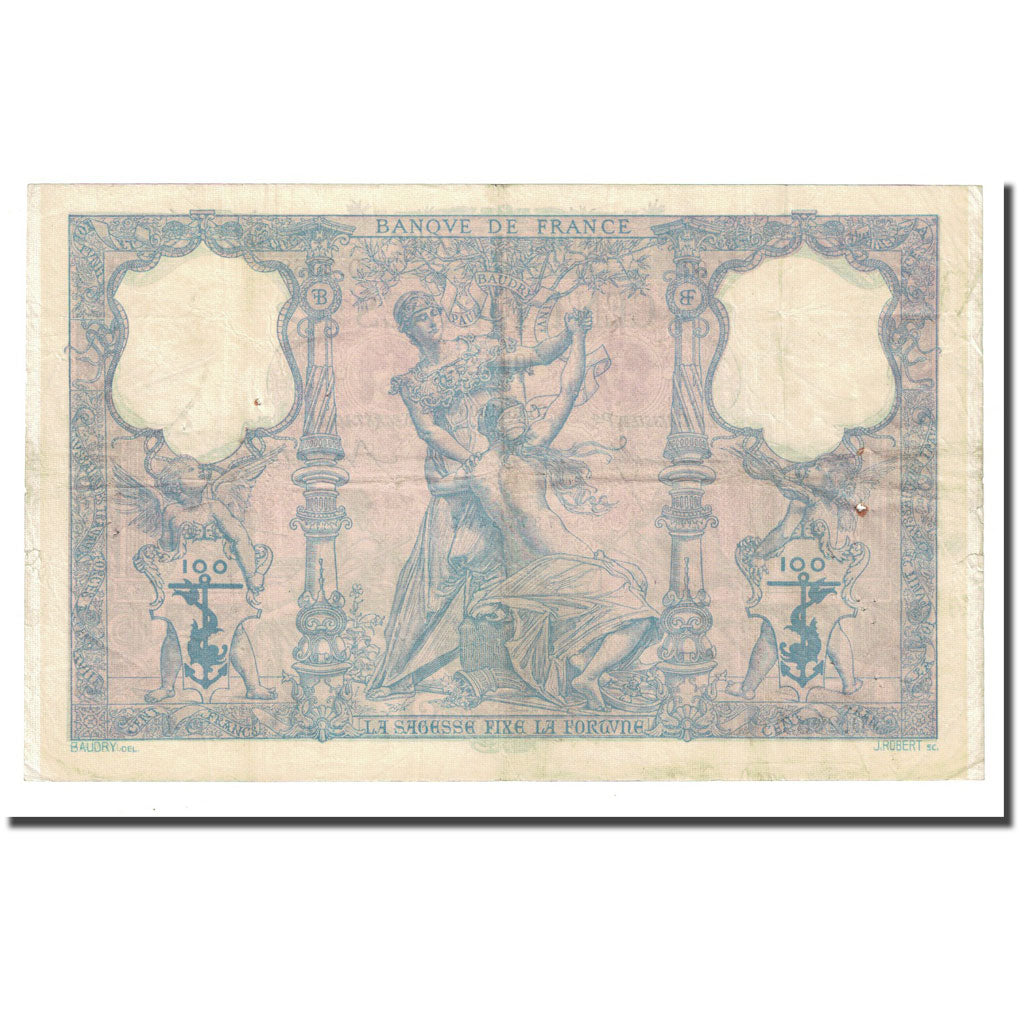 Francia, 100 Francs, Bleu et Rose, 1900-05-31, MBC+, Fayette:21.13, KM:65b