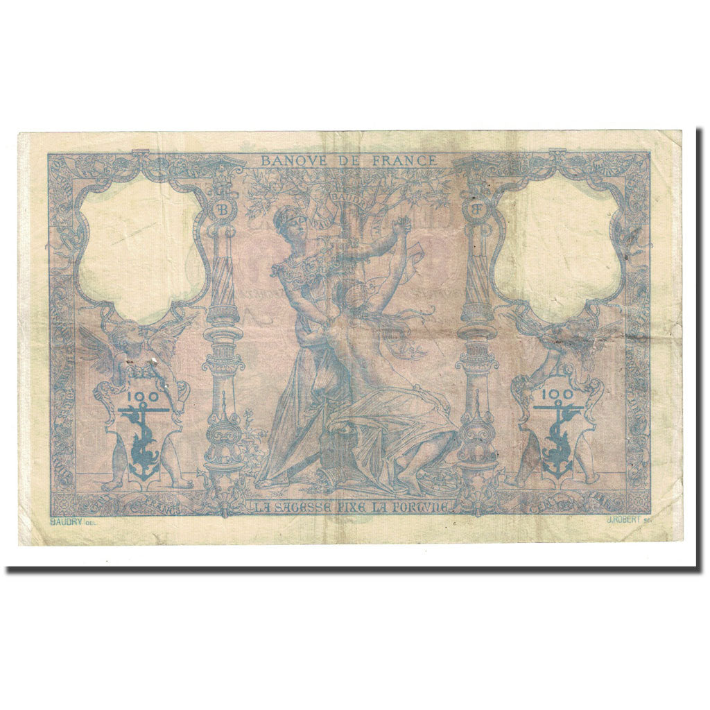 Frankreich, 100 Francs, Bleu et Rose, 1900-06-05, SS, Fayette:21.13, KM:65b