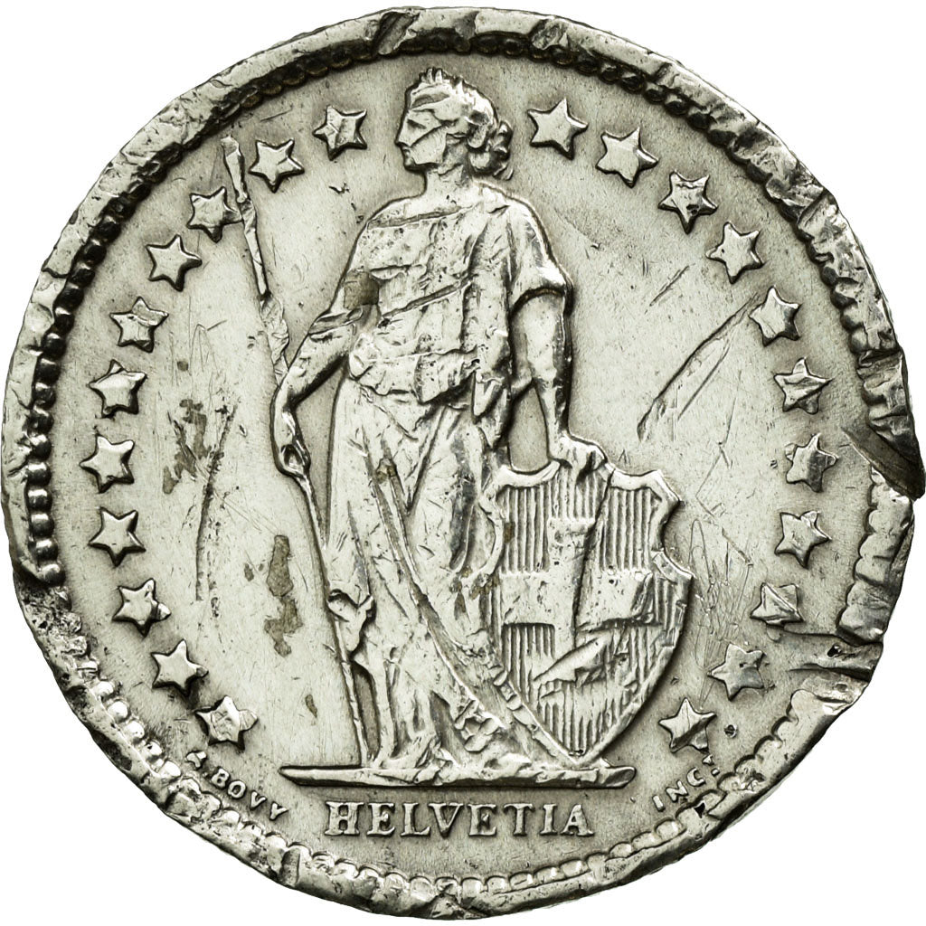 Coin, Switzerland, 1/2 Franc, 1963, Bern, VF(20-25), Silver, KM:23