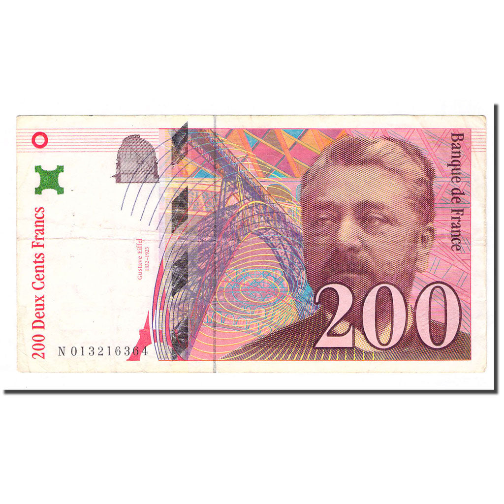 France, 200 Francs, Eiffel, 1996, VF(20-25), Fayette:75.2, KM:159a