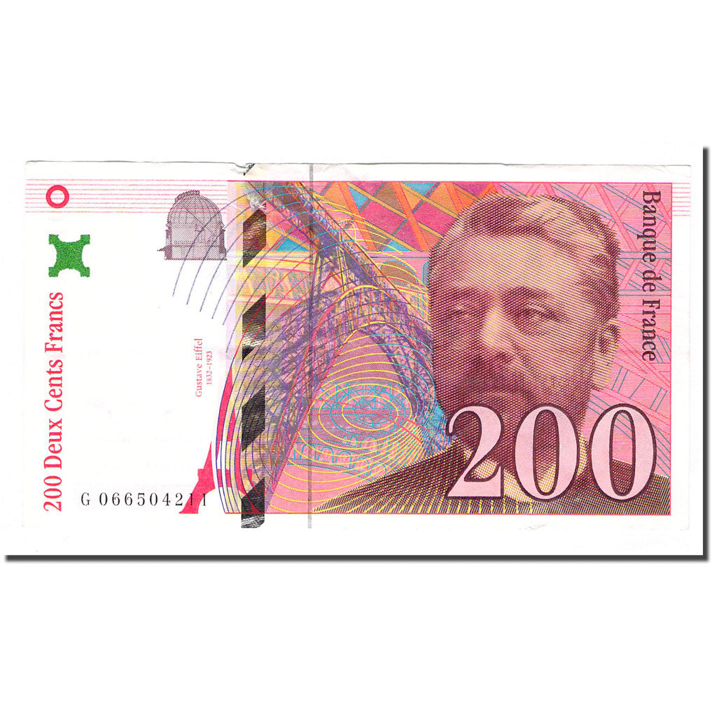 France, 200 Francs, Eiffel, 1997, VF(20-25), Fayette:75.4b, KM:159b