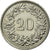 Moneta, Svizzera, 20 Rappen, 1971, Bern, BB, Rame-nichel, KM:29a