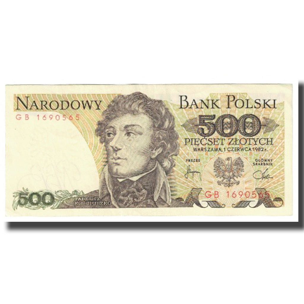 Billet, Pologne, 500 Zlotych, 1982, 1982-06-01, KM:145C, SUP