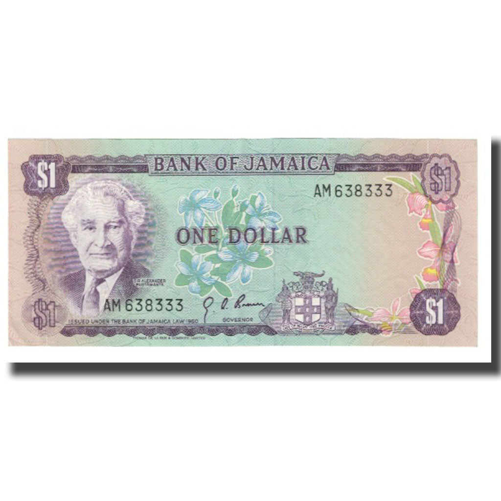 Billete, 1 Dollar, Jamaica, KM:59a, UNC