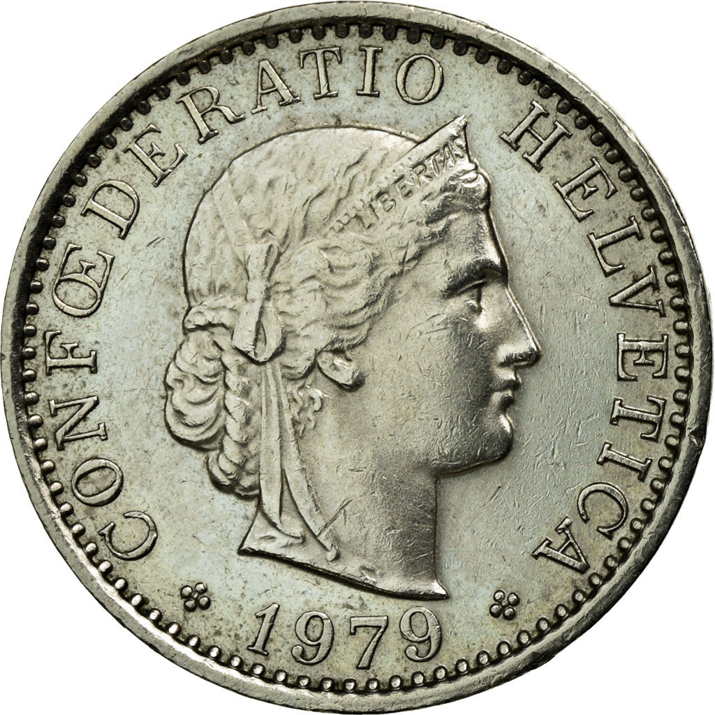 Moneta, Svizzera, 20 Rappen, 1979, Bern, BB, Rame-nichel, KM:29a