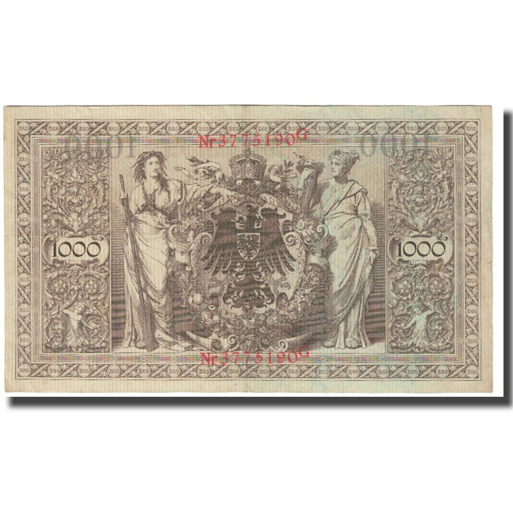 Banknot, Niemcy, 1000 Mark, 1910, 1910-04-21, KM:44a, EF(40-45)