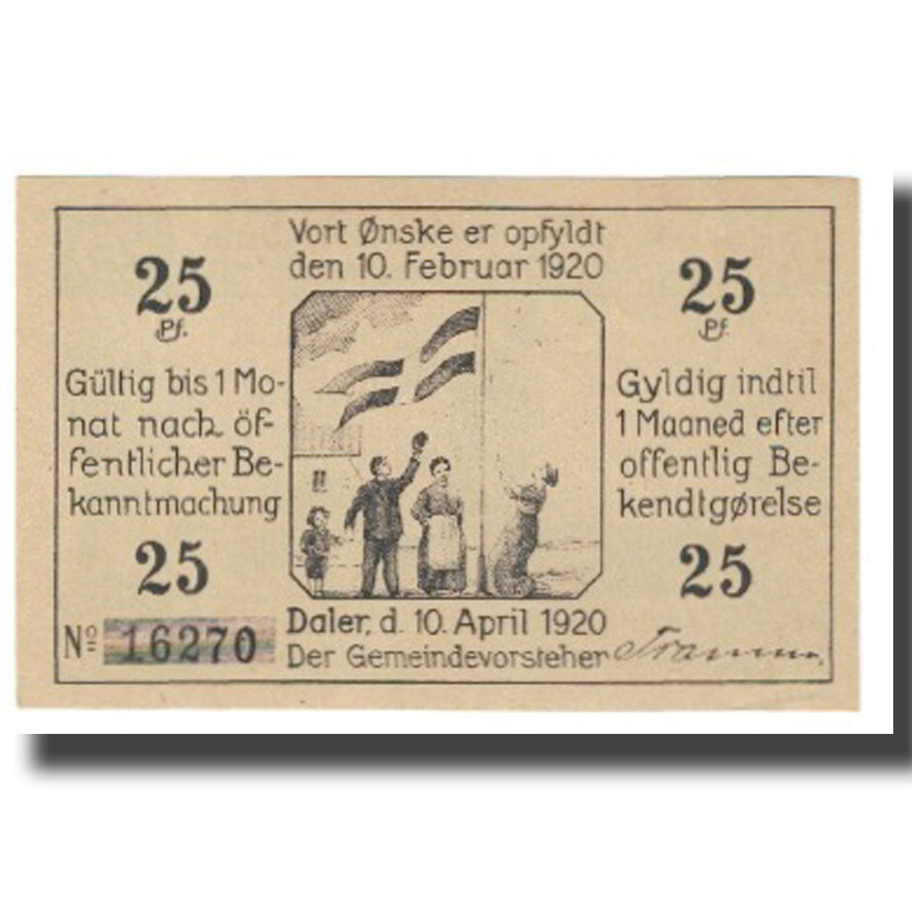 Banknote, Germany, 25 Pfennig, moulin, 1920, 1920-02-10, DALER, UNC(65-70)